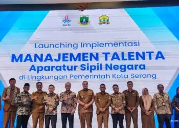 Pemerintah Kota (Pemkot) Serang, mulai memperbaharui sistem jenjang karir Aparatur Sipil Negara (ASN) melalui penerapan manajemen talenta yang sudah di launching di Ballroom Hotel Aston, Kota Serang (5/1/2026). (ISTIMEWA)
