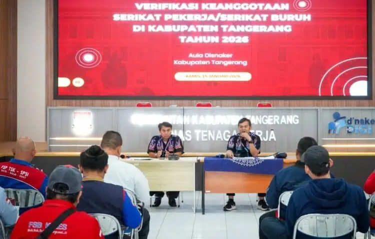 Disnaker Kabupaten Tangerang Verifikasi Keanggotaan SP/SB