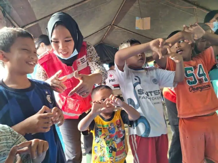 PMI Hadirkan Layanan PSS untuk Pulihkan Trauma Anak Pengungsi
