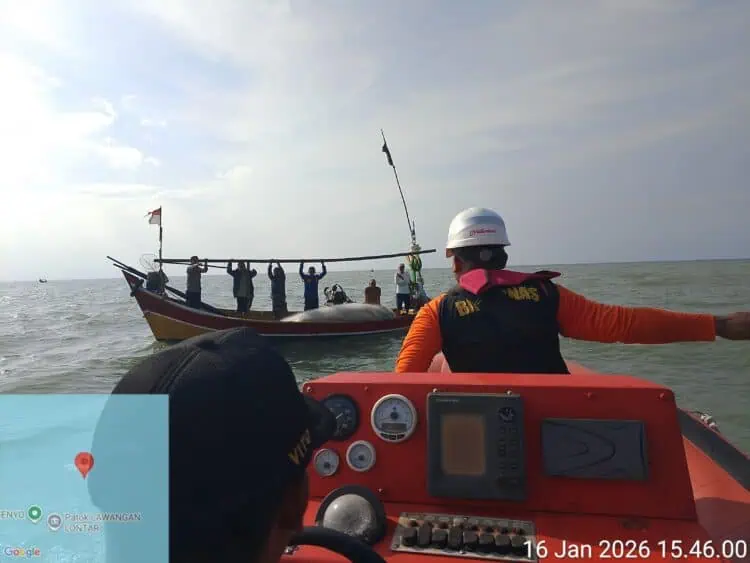 Seorang Nelayan Jatuh ke Laut di Perairan Lontar, Basarnas Banten Terjunkan Tim Rescue