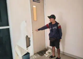 Ruang Lurah Pondok Jaya Dibobol, Dinding Dijebol namun Tak Ada Barang Hilang