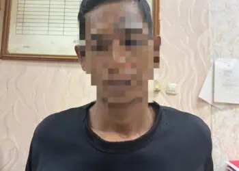 Tersangka kasus dugaan penggelapan motor, dibekuk polisi. (ISTIMEWA)
