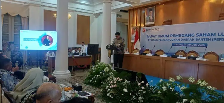 GELAR RUPS-LB - Bank Banten gelar Rapat Umum Pemegang Saham Luar Biasa (RUPS-LB) Tahun 2026, di Gedung Negara Provinsi Banten, Jalan Brigjen KH Syam’un No. 5, Kota Serang, Banten, Rabu (21/1/2026). (ISTIMEWA)