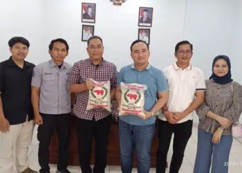KUNJUNGAN - PT Agrobisnis Banten Mandiri (Perseroda) atau ABM, menerima kunjungan PT Lampung Selatan Maju (Perseroda). (ISTIMEWA)