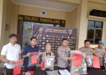 Bobol Waralaba, 7 Pelaku Diamankan ke Sel Mapolres Pandeglang