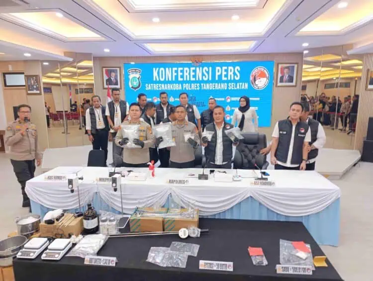 Polres Tangsel Ungkap Jaringan Narkoba Internasional, Sita Barang Bukti Senilai Rp20,5 M