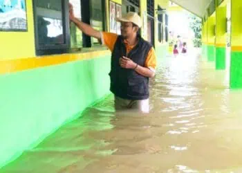 KBM Terhambat, 22 Sekolah di Kabupaten Serang Kebanjiran