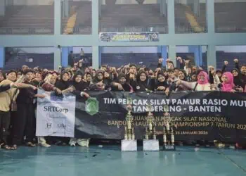 Pamur Rasio Mutiara Tangerang Borong Gelar Juara Umum Pencak Silat BLA 7 Bandung