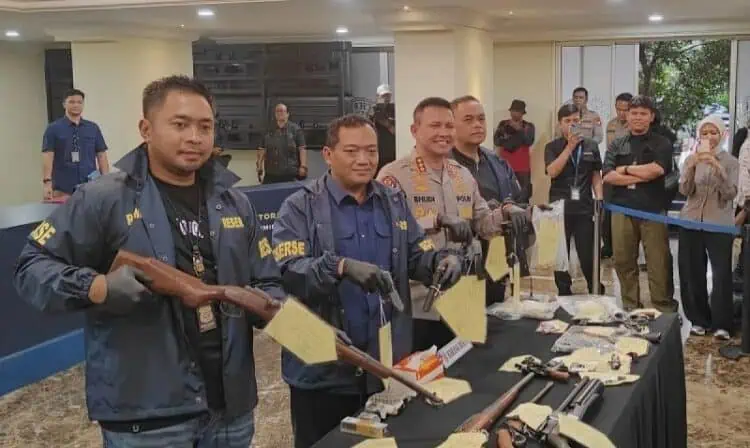 50 Senjata Api Ilegal Beredar, Polisi Bongkar Pabrik Rumahan
