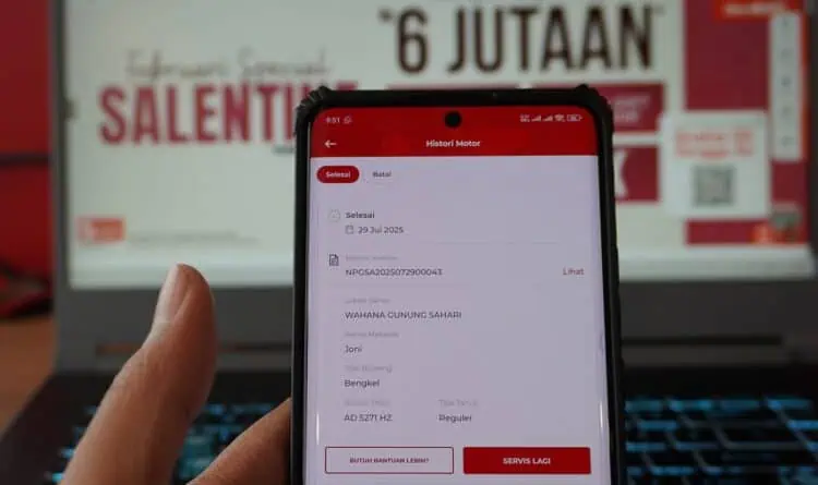 Kian Mudah, Lihat Riwayat dan Kwitansi Servis Motor Honda di Aplikasi Wanda