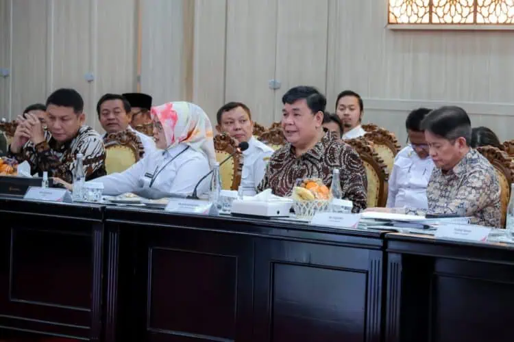 Pemprov Banten dan jajaran Direksi Bank Banten, gelar Rakor. (ISTIMEWA)