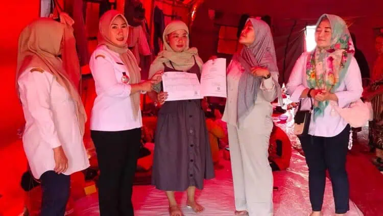 Disdukcapil Kabupaten Serang, buka layanan Adminduk di lokasi pengungsian. (ISTIMEWA)