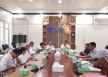 AUDIENSI - Komisi IV DPRD Kabupaten Serang, melakukan audiensi dengan Balai Besar Wilayah Sungai Cidanau, Ciujung, Cidurian (BBWSC3), guna membahas penanganan banjir yang kerap terjadi dan berulang di sejumlah wilayah Kabupaten Serang. (ISTIMEWA)