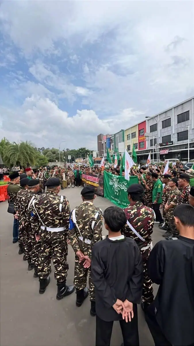 Ratusan Banser Padati Polres Metro Tangerang Kota, Desak Penuntasan Dugaan Persekusi
