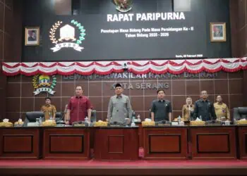 Rapat Paripurna Penutupan Masa Sidang II DPRD Kota Serang, Selasa (10/2/2026). (ISTIMEWA)