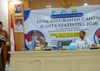 Pencanangan Kelurahan Cantik di Kota Serang, Senin (10/2/2026). (ISTIMEWA)