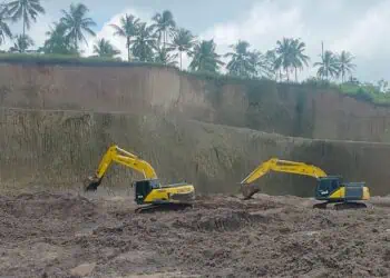 Tambang di Mancak Kabupaten Serang, diduga ilegal. MPL mendesak, aparatur dan pihak terkait segera menutupnya. (ISTIMEWA)