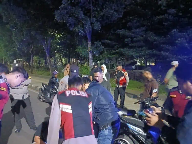 Polisi Bubarkan Balap Lari Liar dan Perang Petasan di Tigaraksa dan Cisoka