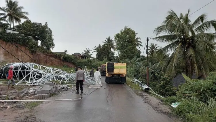 Dapur MBG di Mancak Kabupaten Serang Rusak Diterjang Angin Kencang
