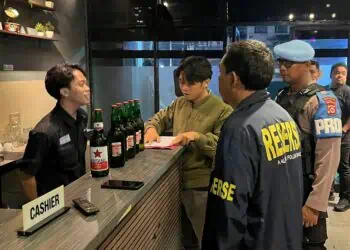 Ribuan Botol Miras Diamankan Personel Polda Banten, Selama Operasi Pekat Maung 2026