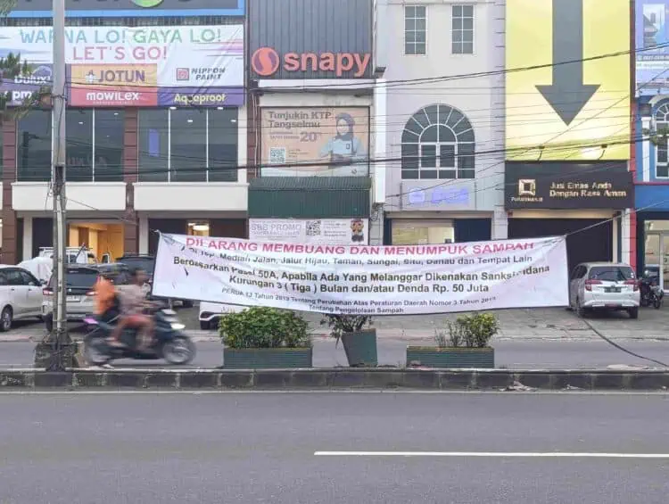 Pemkot Tangsel Tegaskan Buang Sampah Sembarangan Disanksi Tipiring