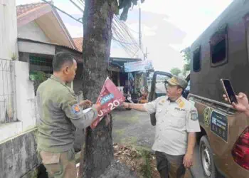 Satpol PP Tangsel Tertibkan 347 Spanduk Ilegal, Sasar 19 Ruas Jalan Utama