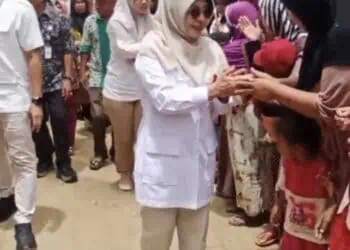 Bupati Dewi Bersama Pengurus DPC Partai Gerindra Kunjungi Desa Idaman, Ini Tujuannya