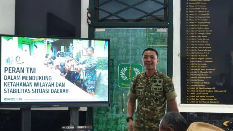 Kodim Lebak Kebut 345 KDMP, Progres 50 Persen
