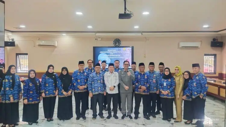 Sekda Lantik Tujuh Pejabat Pemkot Serang, Dua Pejabat Eselon II Dirotasi