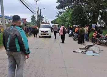 Motor Adu Banteng di Legok, Satu Tewas