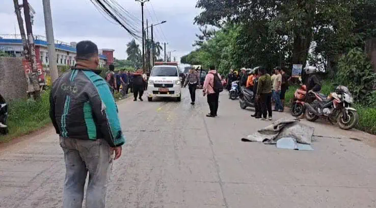 Motor Adu Banteng di Legok, Satu Tewas