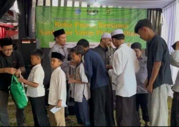 Perkuat Kebersamaan, IJTI Tangsel Gelar Bukber dan Santunan Anak Yatim