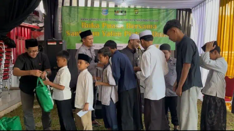 Perkuat Kebersamaan, IJTI Tangsel Gelar Bukber dan Santunan Anak Yatim