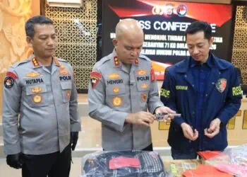 Dua Pelaku Yang Membawa Senpi Ilegal Diamankan ke Mapolda Banten