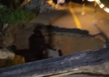 Jembatan Di Cigeulis Pandeglang Ambrol, Lalu Lintas Jalur Mudik Terhambat