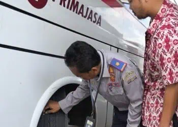 Jelang Arus Mudik Lebaran, Kelaikan Bus Dicek di Terminal Mandala Lebak