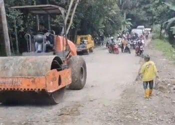Jalan Sampay–Cileles Lebak Ambles, Perbaikan Dikebut Jelang Mudik