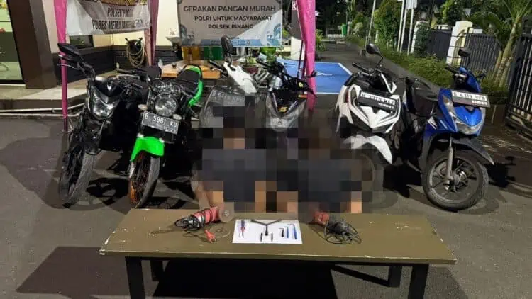 Curanmor Tepergok Saat Jam Sahur, 2 Pelaku Dibekuk Aparat Polsek Pinang
