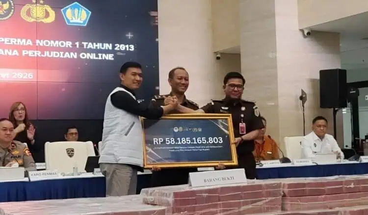 Polri Setor Rp58,1 M dari Kasus Judi Online