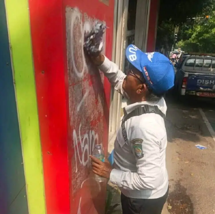 Aksi Vandalisme Pada Fasilitas Halte Kota Tangerang Meningkat