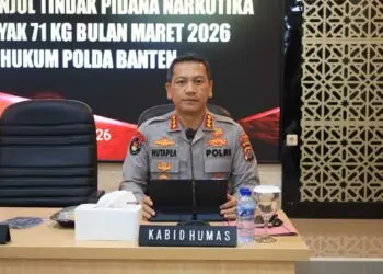 Kabidhumas Polda Banten Kombes Pol Maruli Ahiles Hutapea. (ISTIMEWA)