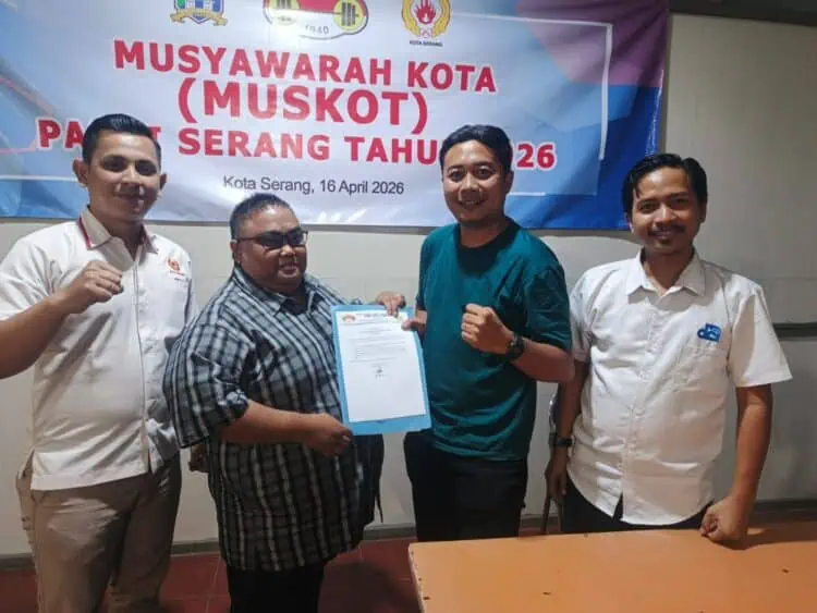 Arif Hamdi Pimpin Cabor Angkat Besi Kota Serang 2026-2030