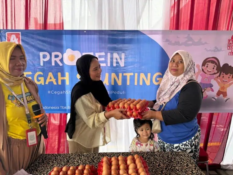 3.600 Butir Telur Alfamidi Tekan Angka Stunting di Kota Tangerang Selatan