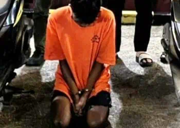 Pelaku pencurian sepeda motor, diamankan ke Mapolsek Cikande Polres Serang. (ISTIMEWA)
