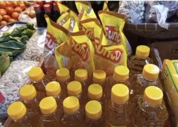 Pedagang di Pasar Badak Pandeglang, enggan menjual MinyaKita, Rabu (29/4/2026). (ISTIMEWA)
