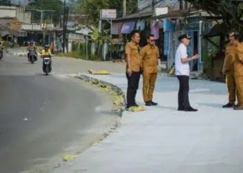 Jalan Rangkasbitung–Leuwidamar Lebak Mulai Dibeton