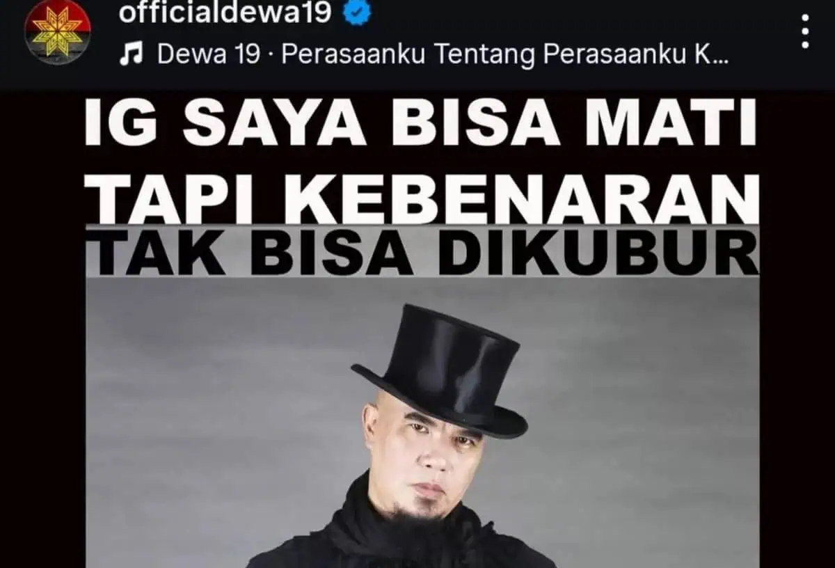 Usai Singgung Isu Perselingkuhan, Akun Instagram Ahmad Dhani Hilang Usai Singgung Isu Perselingkuhan, Akun Instagram Ahmad Dhani Hilang