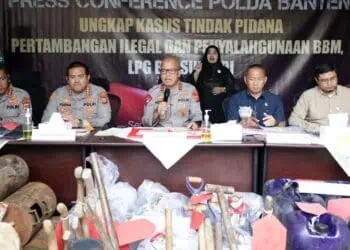 Dianggap Rusak Lingkungan, Tujuh Penambang Ilegal Diamankan Ke Mapolda Banten