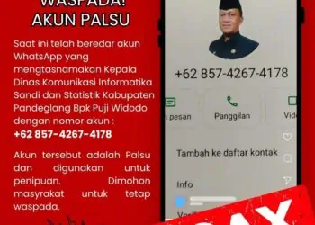 Waspada! Dugaan Penipuan Mengatasnamakan Pejabat Pemkab Pandeglang Marak