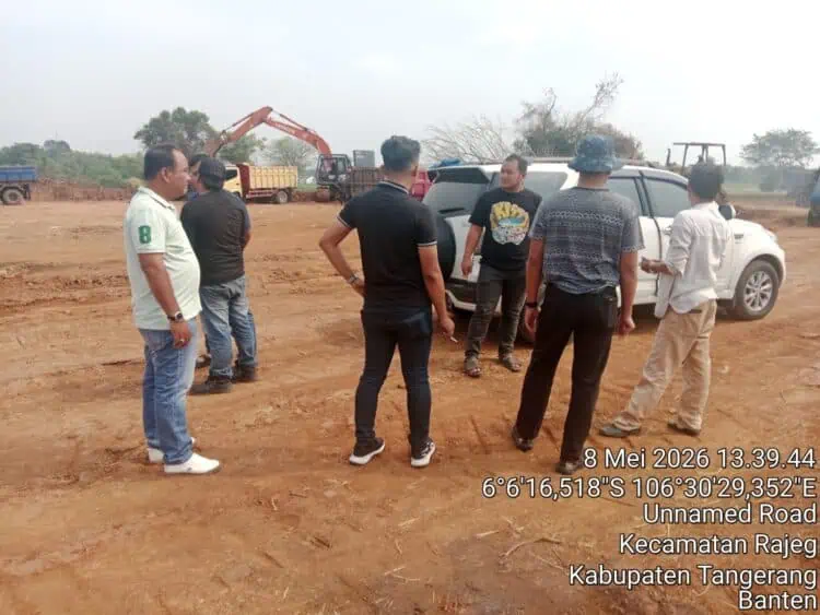 Polsek Rajeg Selidiki Aktivitas Galian Tanah, Diduga Tak Punya Izin